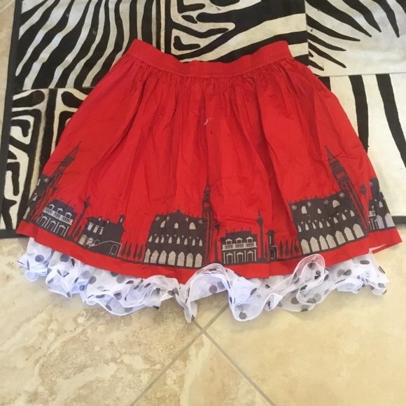 Disney  Dress Shoppe Epcot  Ariverderci skirt size XL New - Picture 4 of 4